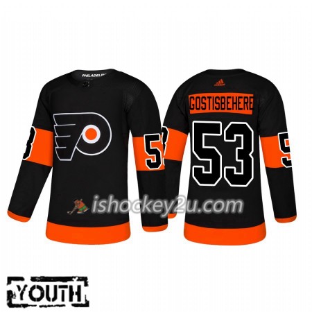 Børn NHL Philadelphia Flyers Trøje Shayne Gostisbehere 53 Adidas 2018-19 Alternate Authentic